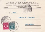 ROMANIA RALLI FRANGOPOL COLONIALE-BRANZETURI-BAUTURI CATRE FABRICA DE ZAHAR BOD, Circulata, Printata