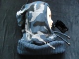 CAPISON 2 in1 BARBATI CACIULA GULER TRICOT CAMUFLAJ COMANDO GRI PETROL DENIM BBC, Marime universala