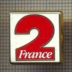 Z1182 INSIGNA - ,,2 FRANCE" - POST DE TELEVIZIUNE FRANCEZ-ARTHUS BERTRAND PARIS