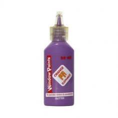 Vopsea pentru vitralii cu sclipici Orange Elephant, purple, 20ml foto