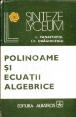Polinoame si ecuatii algebrice foto
