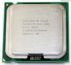 CPU Procesor PC Intel Pentium Dual Core E5300 2.60/2M/800/65W/LGA 775 Wolfdale foto