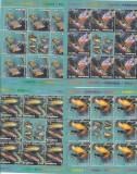 PESTI,MINISHEET 2012,RARE! MNH,ROMANIA., Amfibieni, Nestampilat