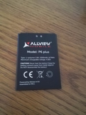 Acumulator Allview P6 Plus original nou foto