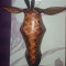 Masca lemn cap girafa Africa de Sud 25x23 cm