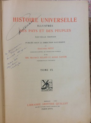 Histoire Universelle Illustree des Pays et des Peuples foto