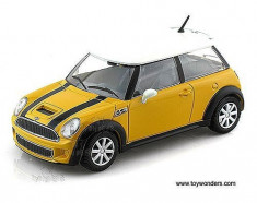 Mini Cooper S - galben - 1:24 foto