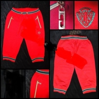 BERMUDE ROSII DAMA PANTALON ROSU TREI SFERTURI 2 BUZUNARE PANTALONI SCURTI FEMEI foto