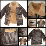 COJOC DAMA ALAIN DELON PIELE MARO BLANA NATURALA STIL VINTAGE BUZUNARE FEMEI, XL/XXL