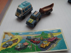 K135 Kinder - set 2 vehicule camping, canoe, rulota K96 N28 N30 cu BPZ foto