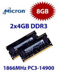 Memorii sodimm de laptop ddr3 4 gb pc3l 1866 micron pc3l-14900s, garantie foto