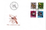 ELVETIA 1969, FDC, Pro Juventute, Fauna, Pasari