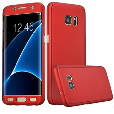 Husa de protectie 360 slim, Mad, pentru Samsung Galaxy S7, Rosu foto