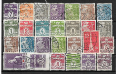 Lot timbre Danemarca foto