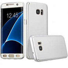 Husa de protectie 360 slim, Mad, pentru Samsung Galaxy S7 Edge, Argintiu foto