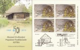 MUZEUL CIVILIZATIEI ASTRA,BLOC,2013, MNH,ROMANIA.