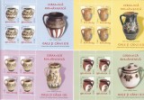 CERAMICA;OALE SI CANI II,MINISHEET,2007, MNH,ROMANIA.
