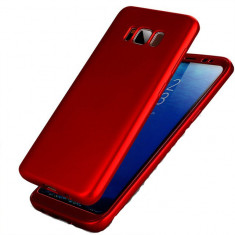 Husa de protectie 360 slim, Mad, pentru Samsung Galaxy S8, Rosu foto