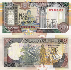 SOMALIA 50 shillings 1991 UNC!!! foto