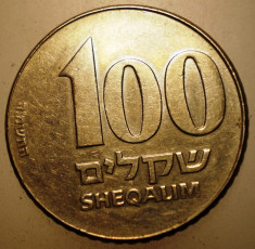 2.706 ISRAEL 100 SHEQALIM 1985 foto