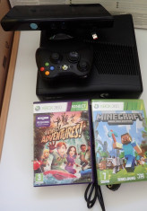 Consola Microsoft XBOX 360 Kinect impecabila joc Kinect Adventures si Minecraft foto