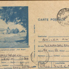 Romania - Intreg postal CP circulat,1986 - Predeal -Complexul turistic "3 Brazi"