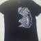 Tricou vintage SH Kingdom of Tonga, bumbac, marimea M, negru