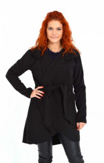 Cardigan dama negru, gros foto