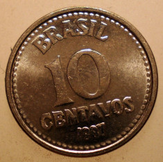 2.672 BRAZILIA 10 CENTAVOS 1987 AUNC foto