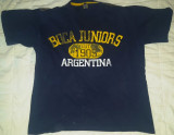 Tricou vintage SH Boca Juniors Argentina, bumbac, marimea S, bleumarin