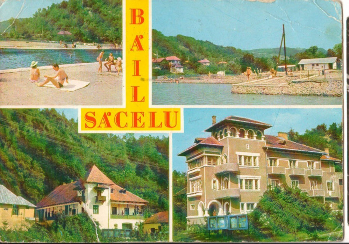 CPI (B8904) CARTE POSTALA - BAILE SACELU, VEDERE DIN STATIUNE