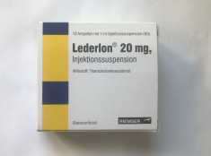 Lederlon 20mg, 1 ml, cutie 10 fiole, antiinflamator foto