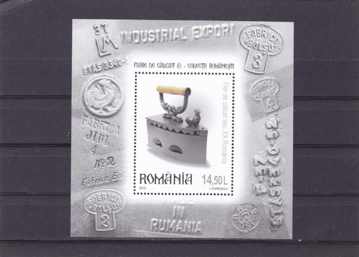 FIER DE CALCAT,BLOC,2012, MNH,ROMANIA.
