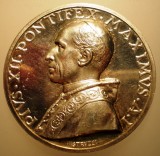 5.602 ITALIA VATICAN MEDALIE PAPA PIUS XII 1939 AN I ARGINT 39,9g/44mm MISTRUZZI, Europa