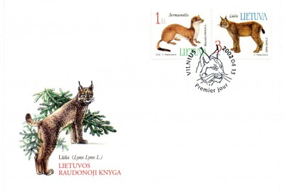 LITUANIA 2002, FDC, Fauna foto