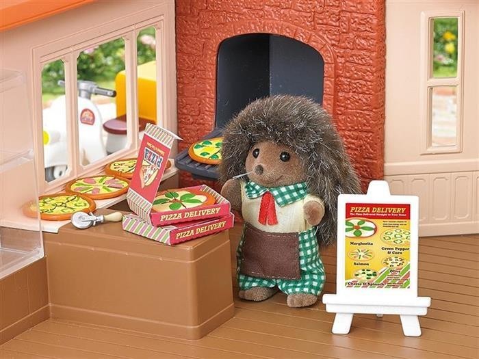Jucarie Sylvanian Families Pizza Delivery Set foto mare Jucarie Sylvanian Families Pizza Delivery Set foto mare