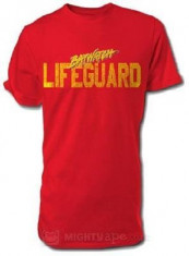 Tricou Baywatch Lifeguard Red Marimea Xl foto