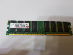 Memorie DDR1 DDR400 1GB Transcend PC3200 RAM CL3 - poze reale foto