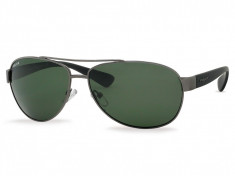 Ochelari de soare barbati Polar P7166104 shiny gun-black/solid green lenses P7166104 foto