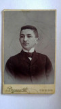 Fotografie veche, portret barbat, Brenner Testverek, Szegeden, anii 1906