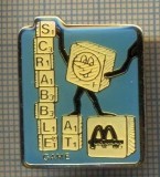 1229 INSIGNA SPORTIVA - SCRABBLE AT GAME - SPONSOR MCDONALD&#039;S