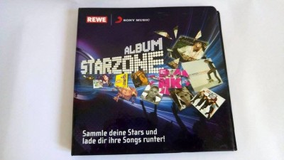 Album Starzone, cartonase cu artisti, staruri, in germana, Sony Music, REWE foto