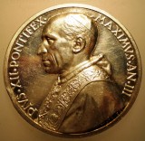 5.616 ITALIA VATICAN MEDALIE PAPA PIUS XII 1941 AN III ARGINT 38,5g MISTRUZZI, Europa