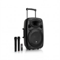 Auna Streetstar 12 Mobil PA sistem 15 &amp;#039;&amp;#039; / SD / MP3 USB control, subwoofer, display BT FM AUX 2xUHF micro, telecomanda foto