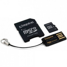 Card Kingston Micro SDHC 32GB class 10 + Adaptor SD + USB card reader MBLY10G2/32GB foto
