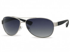 Ochelari de soare barbati Polar P7166102 shiny silver-black/gradient smoke lenses P7166102 foto