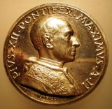 5.606 ITALIA VATICAN MEDALIE PAPA PIUS XII 1940 AN II ARGINT 39,4g MISTRUZZI