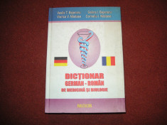 Dictionar german - roman de medicina si biologie - Vasile T. Bejenaru foto