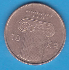 (M1695) MONEDA NORVEGIA - 10 KRONER 2011, COMEMORATIVA - UNIVERSITATET 200 AR foto