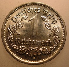 A.265 GERMANIA 1 REICHSMARK 1937 G AUNC foto